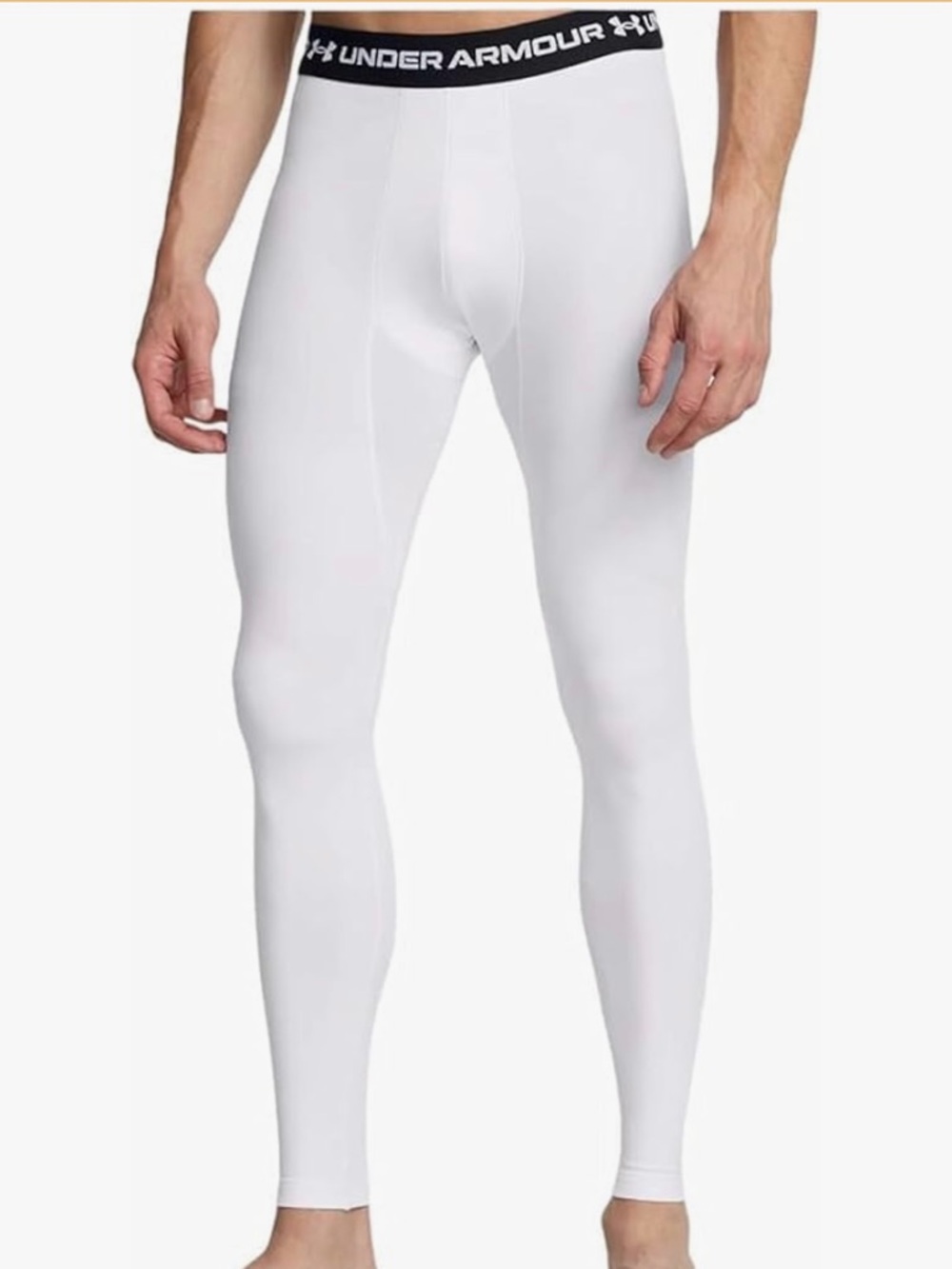Under Armour White Athletic Compression Cold Gear 
Men’s Large NWT